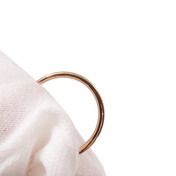 HERMES Gambade Clous de Sel Sellier Ring Size 52/#12 18K Pink Gold - Picture 5 of 11